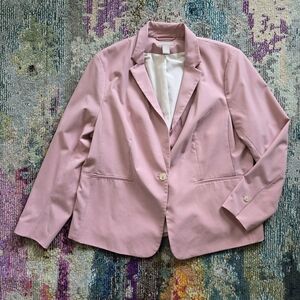 H&M Pink Single-Button Women's Blazer